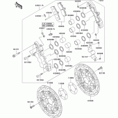 Схема вузла: Front brake(b1h/b2h) для Kawasaki ZX1200 Ninja ZX-12R