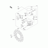 Схема вузла: Front brake(kx65-a1-a4) для Kawasaki KX65