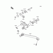 Схема вузла: Перемикач передач для Kawasaki KLX250 KLX250SR