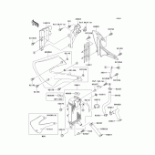 Схема узла: Радиатор для Kawasaki KX100