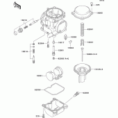 Схема вузла: Комплектуючі карбюратора для Kawasaki EL250 Eliminator 252