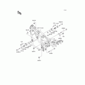 Схема узла: Крепление двигателя для Kawasaki ZR750 ZR-7S