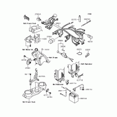 Схема вузла: Електроустаткування для Kawasaki KLX250 D-Tracker