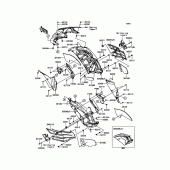 Схема вузла: Cowling(Center) для Kawasaki ZX1400 ZZR1400 ABS