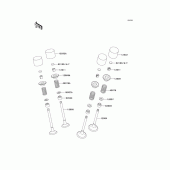 Схема узла: Клапан для Kawasaki ZX600 Ninja ZX-6