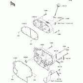 Схема узла: Right engine cover(s) для Kawasaki VN2000 VN2000 Classic