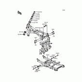 Схема вузла: Рама для Kawasaki ZX900 GPZ900R