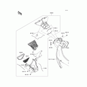 Схема узла: Air duct для Kawasaki ZX600 Ninja ZX-6R