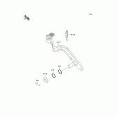 Схема вузла: Лапка гальма для Kawasaki KL650 KLR650