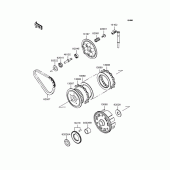 Схема вузла: Зчеплення для Kawasaki EX400 EX-4