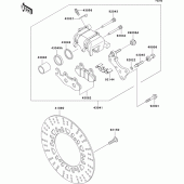 Схема вузла: Переднє гальмо для Kawasaki BN125 Eliminator