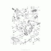 Схема вузла: Кріплення двигуна для Kawasaki KLX140 KLX140L