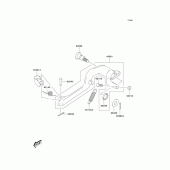 Схема вузла: Лапка гальма для Kawasaki KLX400 KLX400SR
