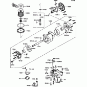 Схема узла: Масляный насос (1/2) для Kawasaki ZX1100 ZZ-R1100