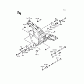 Схема узла: Крепление двигателя для Kawasaki ZR400 ZRX