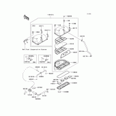 Схема узла: Воздушный фильтр для Kawasaki ZX600 Ninja ZX-6