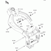 Схема вузла: Кріплення двигуна для Kawasaki ZX600 Ninja ZX-6RR