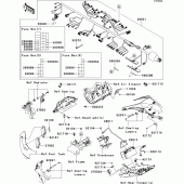 Схема вузла: Chassis electrical equipment(kcf) для Kawasaki ZX1000 Ninja ZX-10R ABS