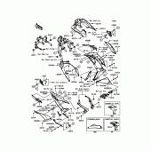 Схема вузла: Нижній обтічник для Kawasaki EX650 Ninja 650 ABS