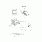 Схема вузла: Decals(d21) для Kawasaki KL250 KLR250