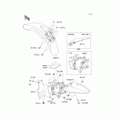 Схема узла: Крыло для Kawasaki KLX110 KLX110L