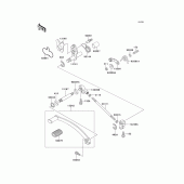 Схема узла: Переключатель передач для Kawasaki EN500 Vulcan 500