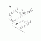 Схема вузла: Перемикач передач для Kawasaki ZX600 Ninja ZX-6