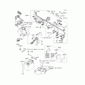 Схема вузла: Електроустаткування для Kawasaki ZX636 Ninja ZX-6R
