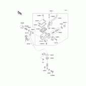 Схема узла: Передний тормозной цилиндр для Kawasaki ER500 ER-5