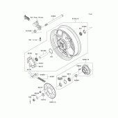 Схема узла: Ступица заднего колеса для Kawasaki KLE650 Versys 650