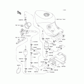 Схема вузла: Fuel evaporative system(1/2) для Kawasaki ZX1100 Ninja ZX-11