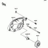 Схема узла: Head lamp для Kawasaki ZX1100 ZZ-R1100