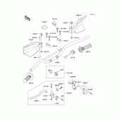Схема вузла: Кермо & Пульт керування кермовим для Kawasaki KLX300R