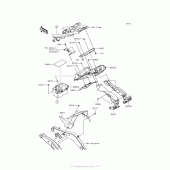 Схема вузла: Rear Fender(S) для Kawasaki ER650 Z650