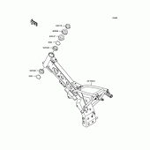 Схема вузла: Рама для Kawasaki KLX110 KLX110