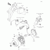 Схема узла: Генератор для Kawasaki KX100