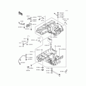 Схема вузла: Картер двигуна для Kawasaki ZG1200 Voyager XII