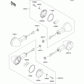 Схема вузла: Поворотники для Kawasaki ZR750 Zephyr