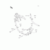 Схема вузла: Кріплення для Kawasaki EX500 GPZ500