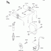Схема узла: Система зажигания для Kawasaki ZX600 ZZ-R600