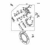 Схема вузла: Front brake(01648-) для Kawasaki EX250 Ninja 250