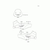 Схема вузла: Decals(green)(a9f) для Kawasaki KLE650 Versys 650