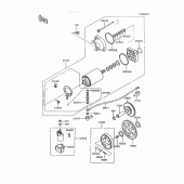 Схема вузла: Starter motor для Kawasaki ZX600 GPX600R