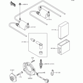 Схема вузла: Котушка запалювання для Kawasaki ZR750 Zephyr