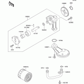 Схема узла: Масляный насос для Kawasaki ER500 ER-5