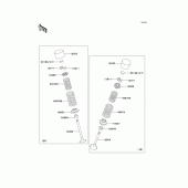 Схема узла: Клапан(ы) для Kawasaki ZX900 Ninja ZX-9R