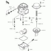 Схема вузла: Карбюратор parts(1/2) для Kawasaki ZR1100 Zephyr 1100