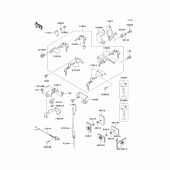 Схема вузла: Ignition switch/locks/refiectors для Kawasaki EN500 Vulcan 500