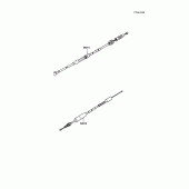 Схема узла: Тросики для Kawasaki KX100