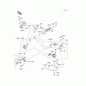 Схема вузла: Вихлопна система для Kawasaki KLX110 KLX110L